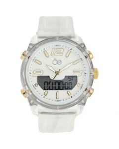 Cloe Reloj Análogo Dama Informal Correa De plastico Cronómetro y Alarma OE2110-Dorado - 30