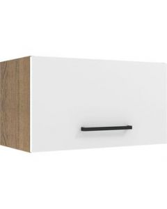 Alacena Madesa Agata 60 cm 1 Puerta Basculante Marrón/Blanco - Marron/Blanco