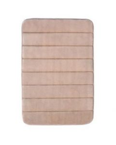 Tapete de baño Foam rayas beige 40x60 cm