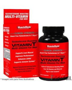 Vitamina MuscleMeds Vitamin T 90 Tablets - Sin sabor