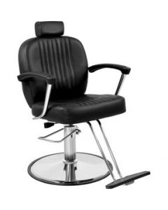 Sillon Silla Barberia Estetica Clasica 360&deg; Moderna Negra