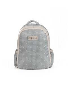 Pañalera Cloe  Backpack  en Color Gris Unisex - GRANDE