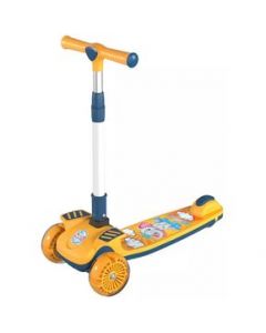 Scooter Patín Del Diablo Para Niños Aeiou Bc806 Ajustable Amarillo