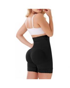 Panty Faja Short Levanta Pompas con Control Abdominal Realce - XS