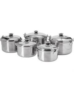 AMERICAN HIGH / ASA EN SPIRAL TIPO VAP. TAPA ACERO 11 PIEZAS AC. INOX