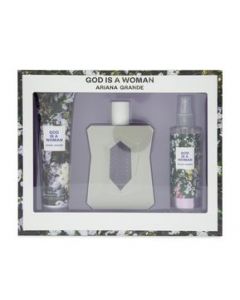 Set 3 Piezas God is a Woman para Mujer de Ariana Grande EDP