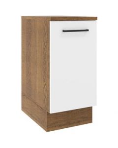 Mueble de Cocina Madesa Agata 35 cm 1 Puerta Marrón/Blanco - Marron/Blanco