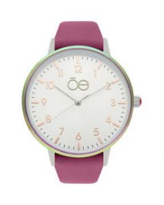 Reloj Análogo Cloe OE2316 Piel Genuina Rosa - Talla Única