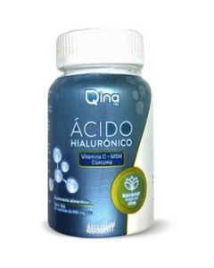 Ácido Hialurónico Vitamina C MSM y Cúrcuma 30 Capletas QINA 850 mg