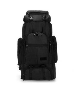 Mochila Tactica  tipo camping de 70L Para Viaje - Negro