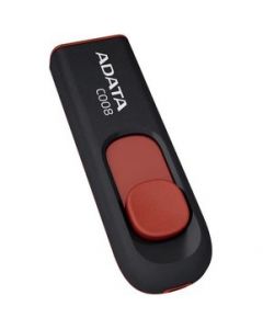 Memoria Flash USB Adata C008 16GB Negro-Rojo AC008-16G-RKD