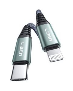 Cable Tipo C a Lightning MFI 3m Lisen Gris