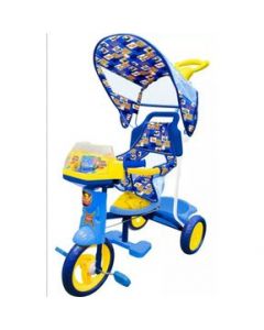 Triciclo Azul Puppy 2 En 1 Musical Con Luz 5566