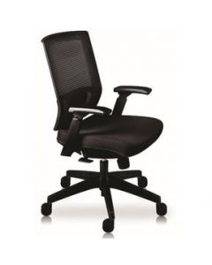 Sillón ADS Directivo Austria Negro Reclinable Respaldo Mesh