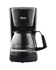 CAFETERA 4 TAZAS ANALOGA JARRA DE VIDRIO NEGRO OSTER