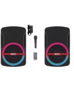 Par Bocinas 8 Recargables Bluetooth Usb Fm Bafle Kaiser 7908