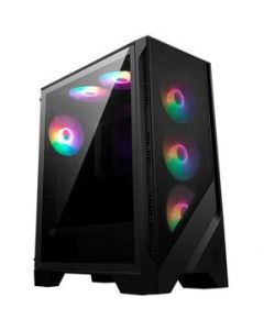 Gabinete Msi Forge 120A Airflow Negro Argb Atx 6 Vent C/Templado S/Fuente