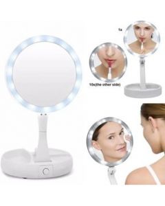 Espejo Facial Maquillaje Aumento Y Luz Led