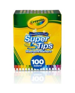 Plumones Crayola Super Tips 100 Piezas Lavables