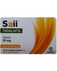 Saii Tadalafil 1 tabletas 20 mg maver