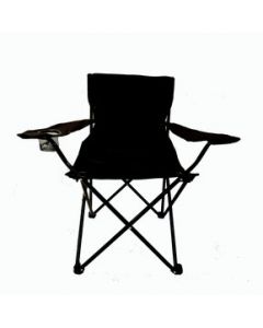 Resel Pack 10 Sillas Plegable de Jardín o Playa tipo Camping Negro - Negro