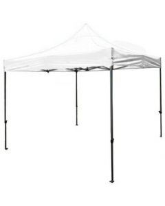 Carpa Toldo 3X3m Plegable Lona Impermeable Blanca