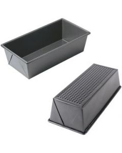 Molde Para Hornear Pan De Caja Panque Antiadherente 21x11cm - Plateado