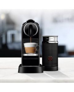 Cafetera Pixie Con Espumador de Leche Nespresso Citiz - Negro