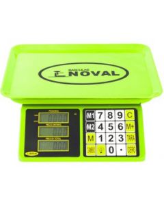 Báscula Comercial Noval ECO-15TN 20 Kg Verde