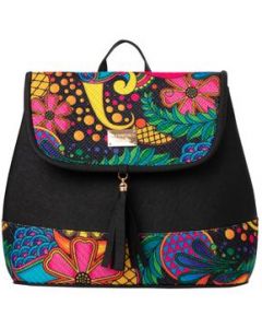 Mochila Yute De Mujer Fana Saril Color Negro Premium