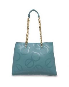 Bolsa Satchel Cloe para Mujer Asas Intercambiables Azul Marino - GRANDE