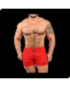 Short Deportivo Rojo Gym O Casual Masculino Fénix Fit Spandex - M