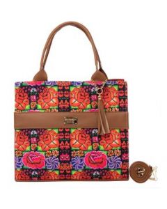 Bolsa Yute De Mujer Fana Suri Color Rojo Preciosa