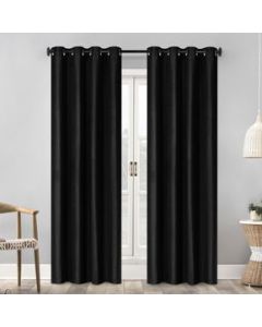 Cortina Blackout Aislamiento Termico 132 x 213 cm 2 piezasNEGRO