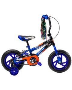 Bicicleta para Niños Rodada 12 Azul con ruedas de entrenamiento Azul - Azul