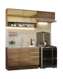 Cocina Integral 200cm Marrón Glamy Madesa 08 - Marron