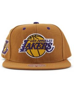 Gorra Mitchell &amp; Ness Los Angeles Lakers Wheat Basquetbol NBA - UNITALLA