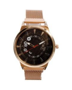 Reloj Análogo Zeit Caballero Casual Correa De Mesh Textura-Rosa Dorado/Oro Rosa - 40