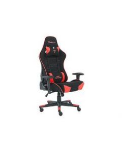 SILLA GAMER DE TELA OCELOT/ COLOR NEGRO CON ROJO/ BASE REFOR