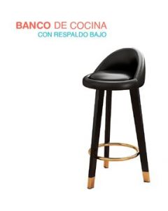 Banco Alto Silla Para Barra Desayunador Cocina Bar Respaldo