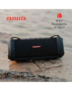 Aiwa Bocina Bluetooth 60W Resistente al Agua Negro - Exos3