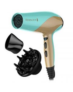 Secadora Cabello Power Shine D3190TDG Ceramica Iones Remington - Aqua