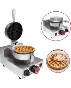 Maquina Wafflera Industrial Acero Inoxidable Antiadherente Teflon300&deg;C