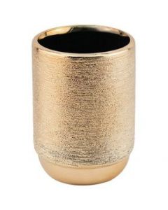 Vaso Baño Cerámica Oro Top Choice 1759-77 -Dorado - &hellip;