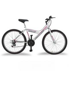 Bicicleta Montaña Rodada 26 18 Velocidades Monk StarBike 2.1 - Blanco/Rosa