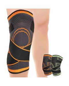 Rodillera Neopreno Para Entrenamiento Crossfit Pesas-Naranja-Verde - VERDE - XL