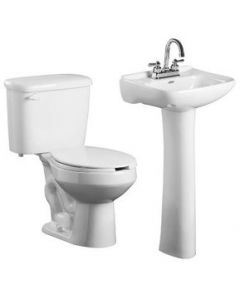 Sanitario con lavabo- pedestal Cosmos II blanco