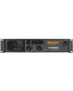 Amplificador De Poder Bunker Cd-26000 2 Canales - Negro