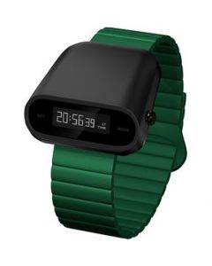 Reloj Digital Nu Nordic Watch E.T Multifunciones Silicon Negro Verde