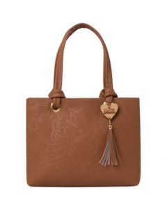 Bolsa Para Mujer Fana Kara Color Camel Refinada